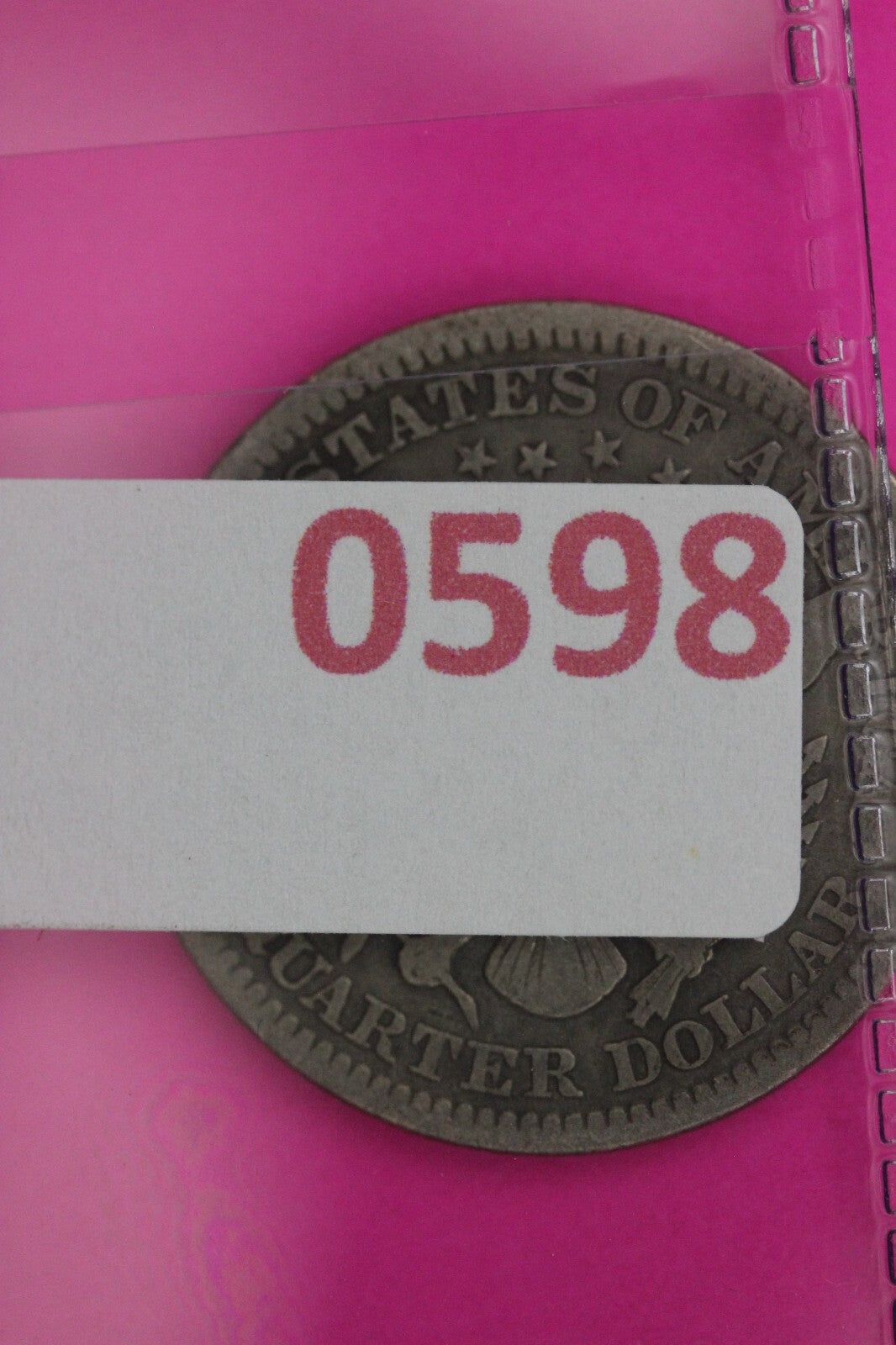 1912 P Barber Liberty Silver Quarter Guaranteed Authentic & Genuine Coin 0598N