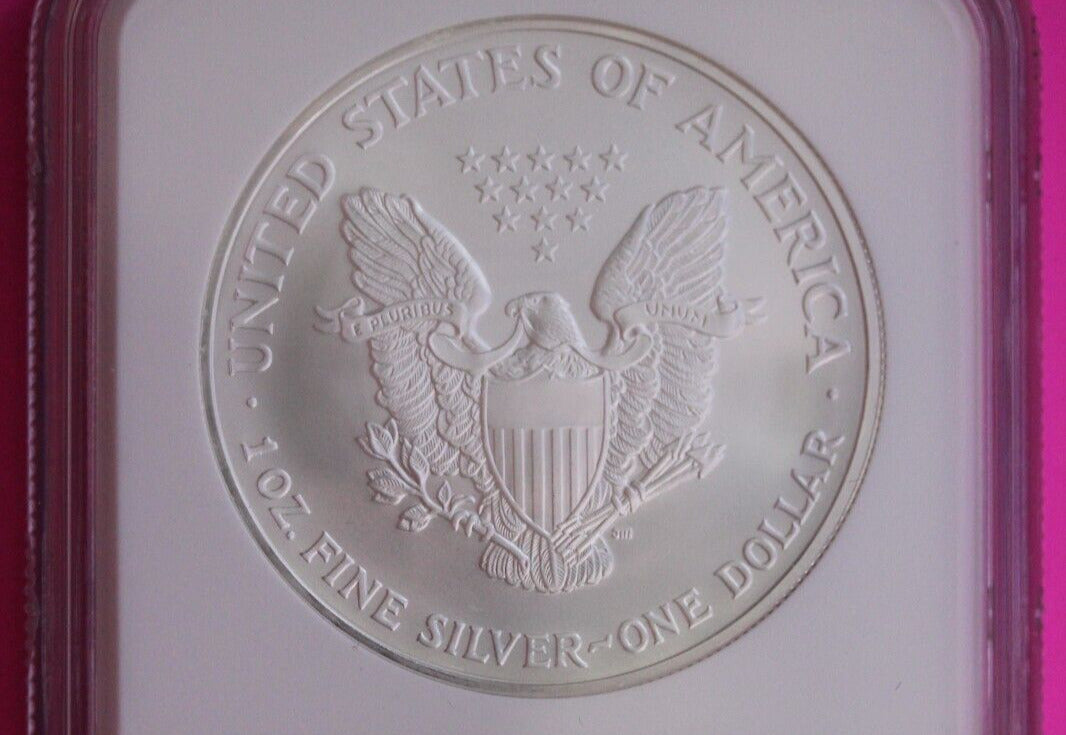 2004 MS 69 American Silver Eagle 1 OZ NGC Slab Special Label Set 959 of 1500 371