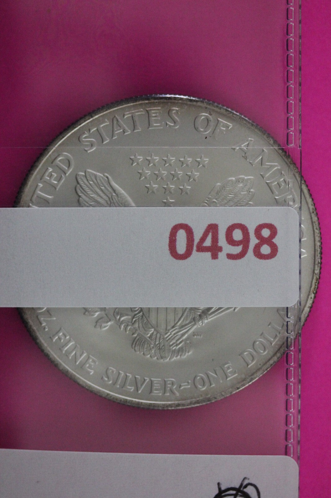 Colorized 2004 American Silver Eagle 1 Ounce .999 Fine Exact Coin Shown N0498