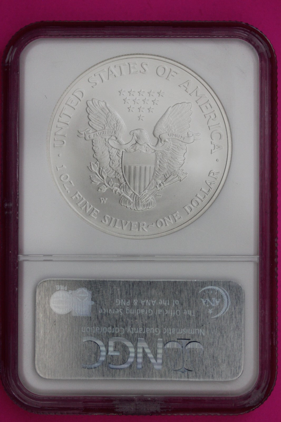 2006 W MS 69 Silver Eagle Coin 1 OZ .999 NGC Graded Certified Authentic Slab 486