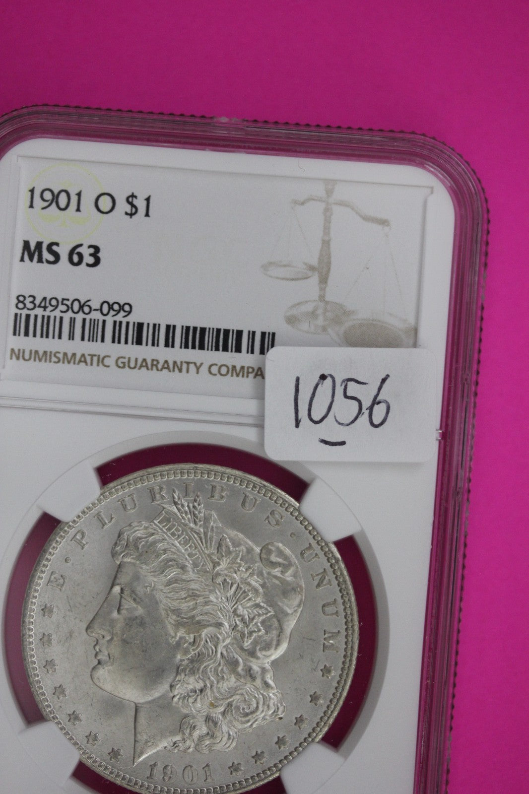 1901 O MS 63 Liberty Morgan Silver Dollar NGC Certified Graded Authentic 1056