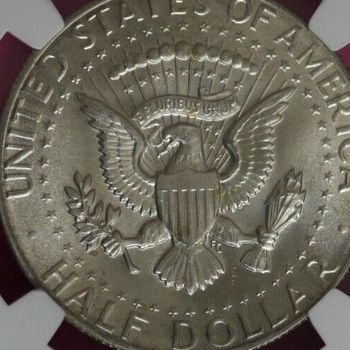 1969 D MS 64 Kennedy Half Dollar NGC Graded Certified Authentic Slab Silver 1383