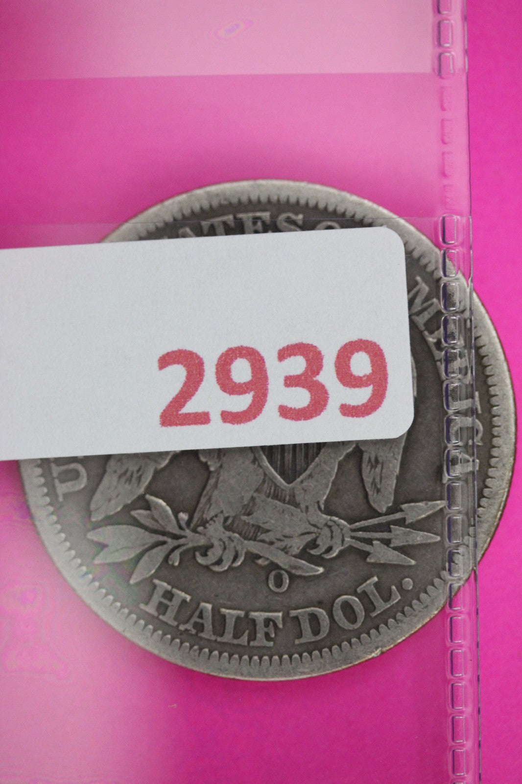 1849 O Seated Liberty Half Dollar Silver Guaranteed Authentic Genuine Coin 2939