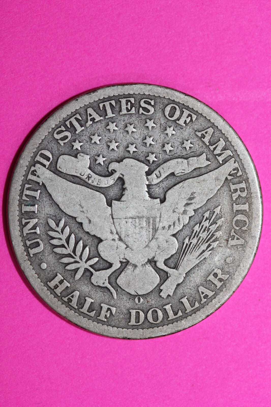 1898 O Barber Liberty Half Dollar Silver Semi Key Date Coin New Orleans Mint 55