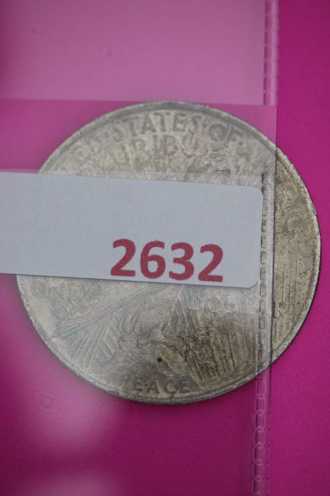 High Grade 1923 P Peace Silver Dollar LIberty Coin Authentic & Genuine 2632