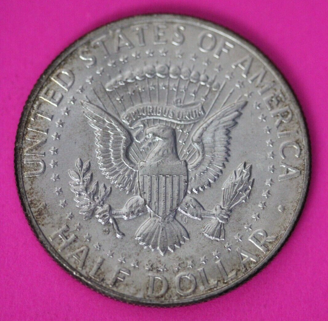 Nicely Toned 1964 P John F Kennedy Silver Half Dollar Exact Gem Coin Shown 03