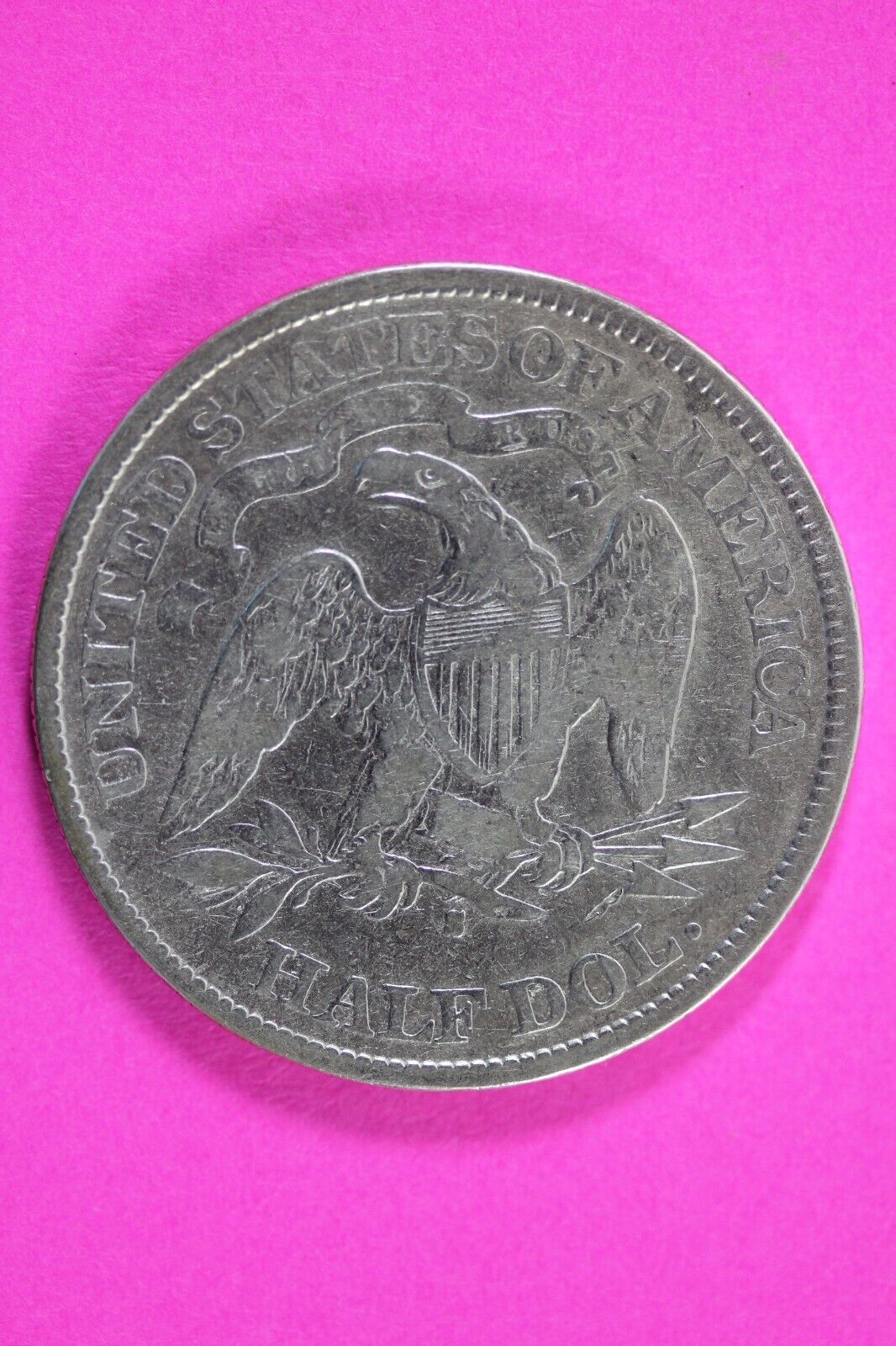 1877 S Seated Liberty Half Dollar Silver Semi Key Date Exact Coin In Pics 33
