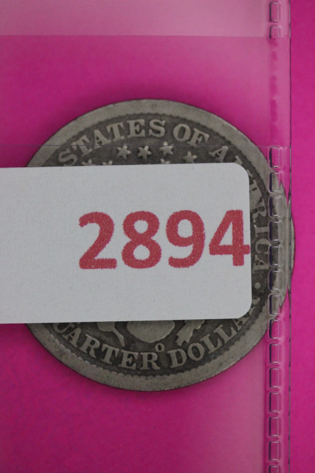 1898 O Barber Liberty Quarter Silver Guaranteed Authentic & Genuine Coin 2894