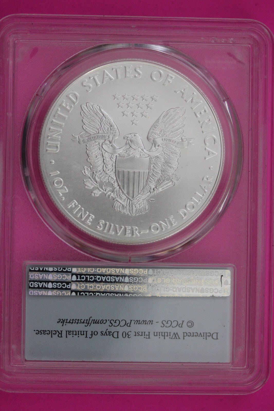 2020 MS 70 Silver Eagle Coin 1 OZ .999 PCGS Certified Graded Authentic Slab 608
