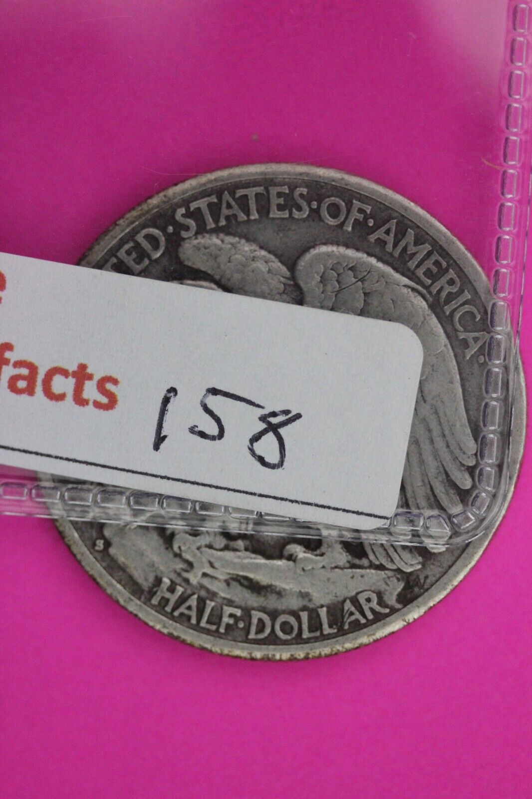 1929 S Walking Liberty Half Dollar Scarce Semi Key Date Silver Coin 158