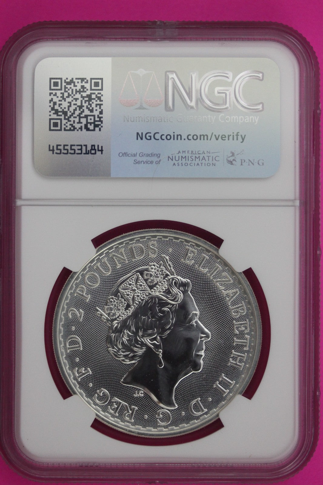 2017 MS 69 Great Britain £2 Britannia 20th Anniversary Privy NGC Graded 865
