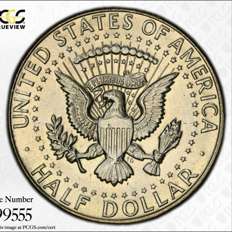 Toned 1968 D Silver MS 65 John F Kennedy Silver Half Dollar PCGS Graded Slab 149