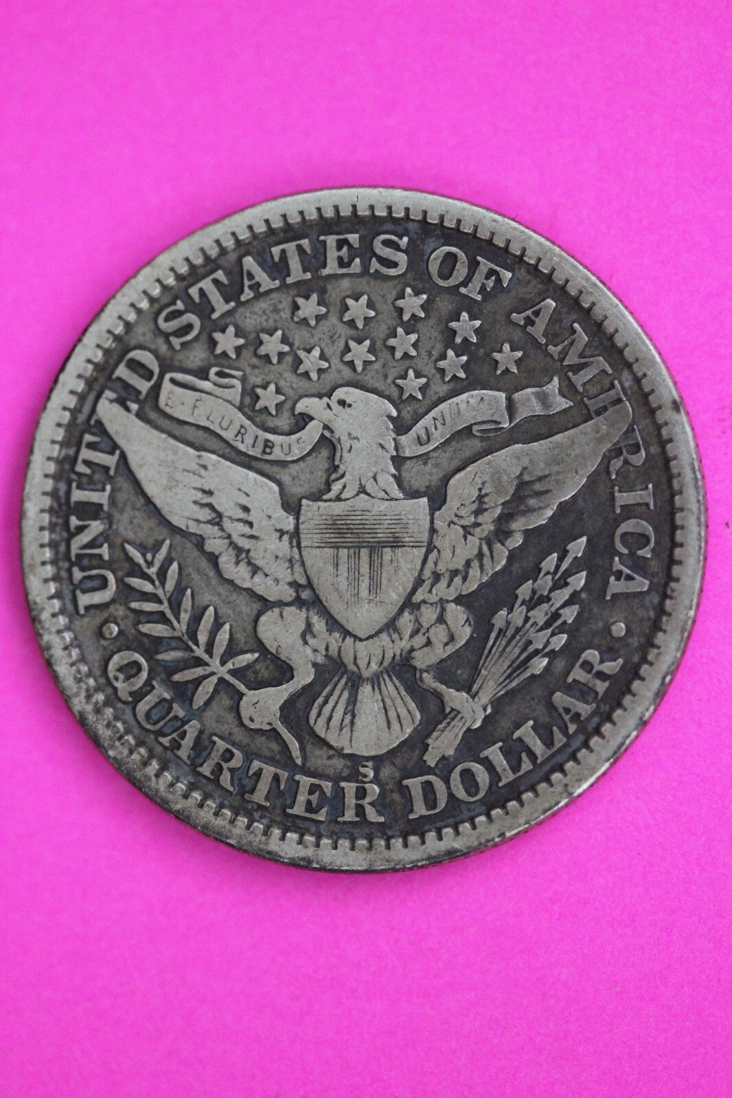 1892 S Barber Liberty Silver Quarter Guaranteed Authentic & Genuine Coin 0609N