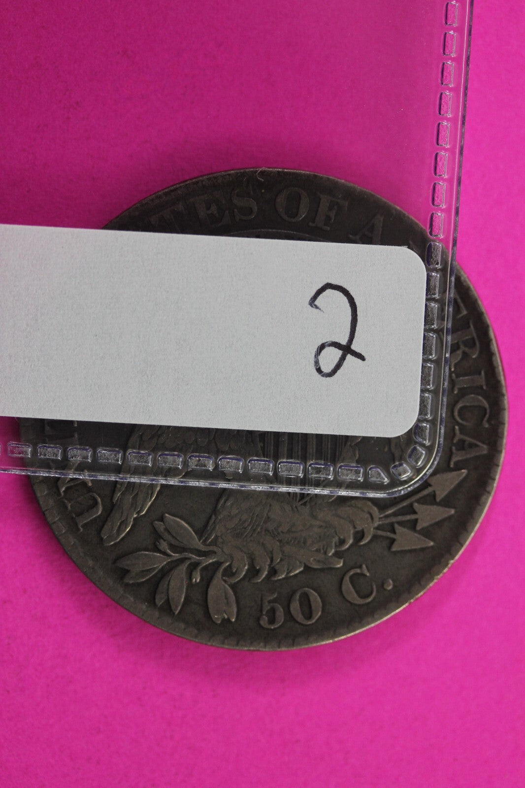 1823 Capped Bust Half Dollar Exact Coin In Pics Silver Rare Semi Key Date 02