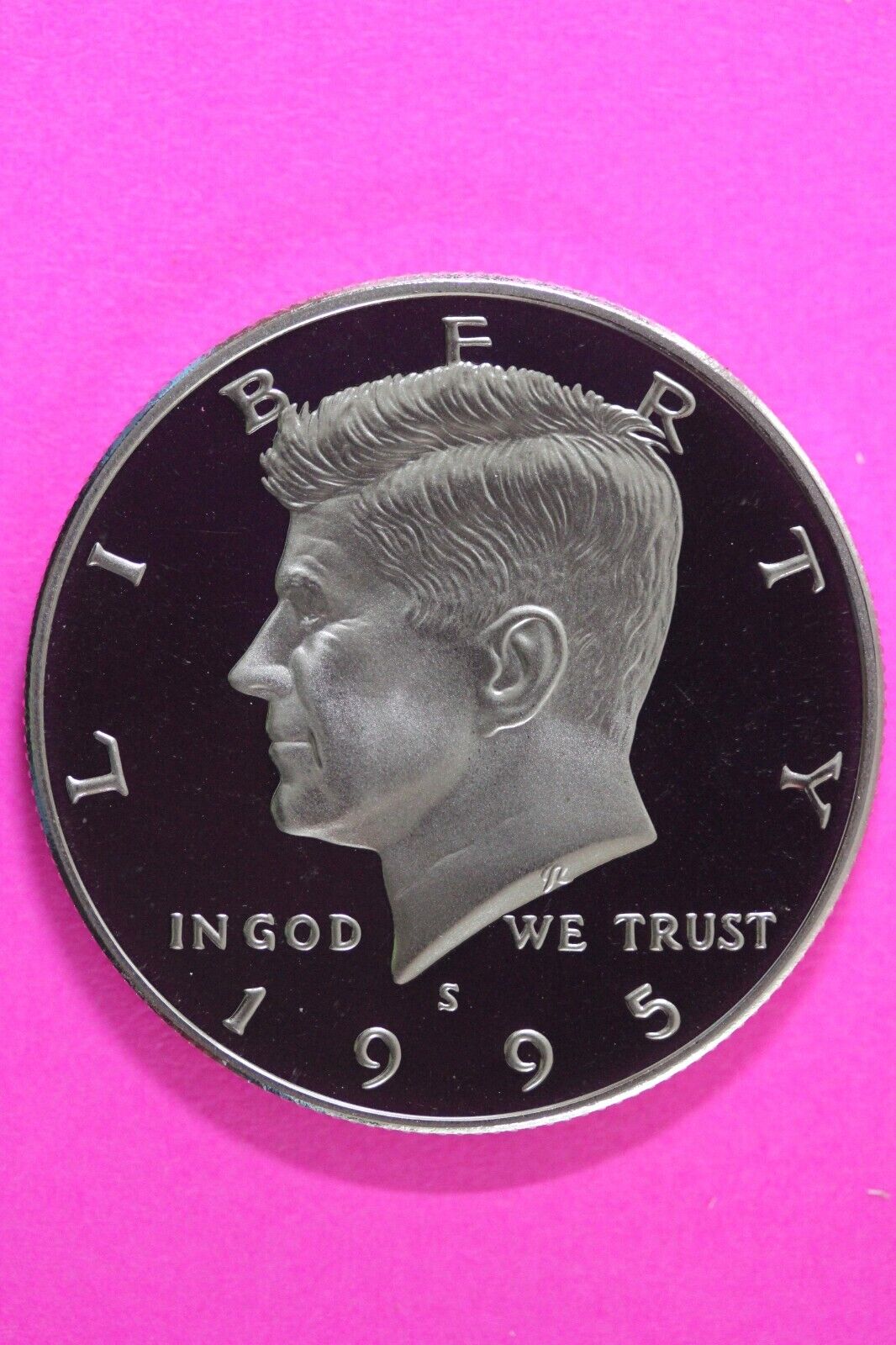 Gem Proof 1995 S Clad Kennedy Half Dollar Deep Cameo Same Coin In Pics TOM 07