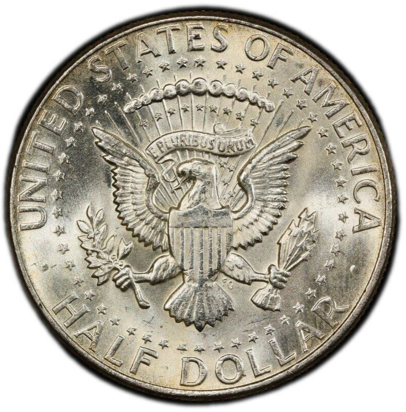 Toned 1964 P Silver MS 65 John F Kennedy Silver Half Dollar PCGS Graded 318