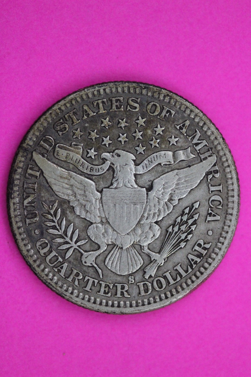 High Grade 1911 S Barber Liberty Silver Quarter Scarce Semi Key Date Coin 98