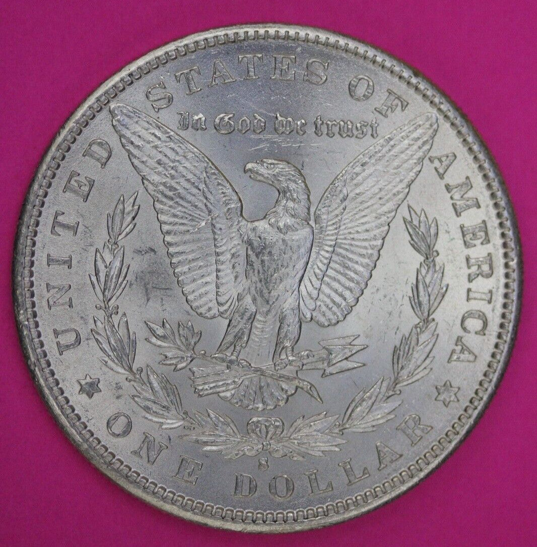 High Grade 1890 S Morgan Liberty Silver Dollar Scarce Semi Key Date Coin 89
