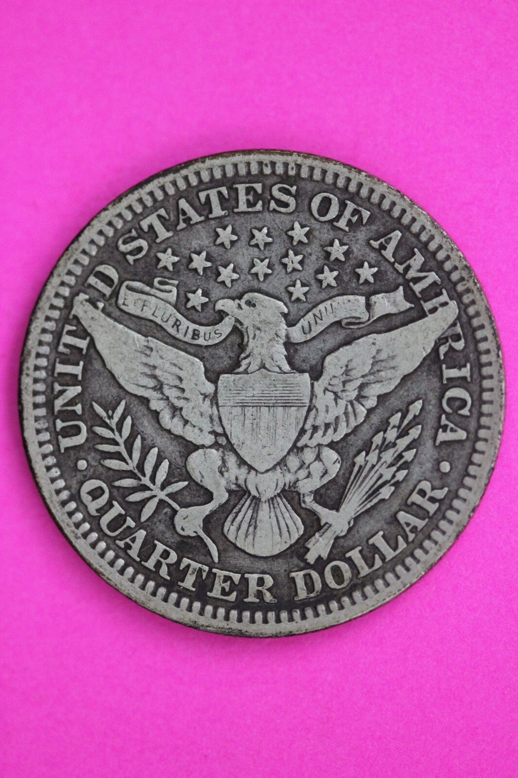 1910 P Barber Liberty Silver Quarter Guaranteed Authentic & Genuine Coin 0608N