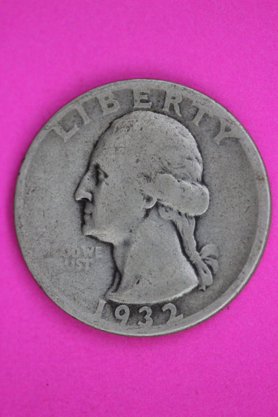 1932 D George Washington Silver Quarter Guaranteed Autthentic Genuine Coin 1476