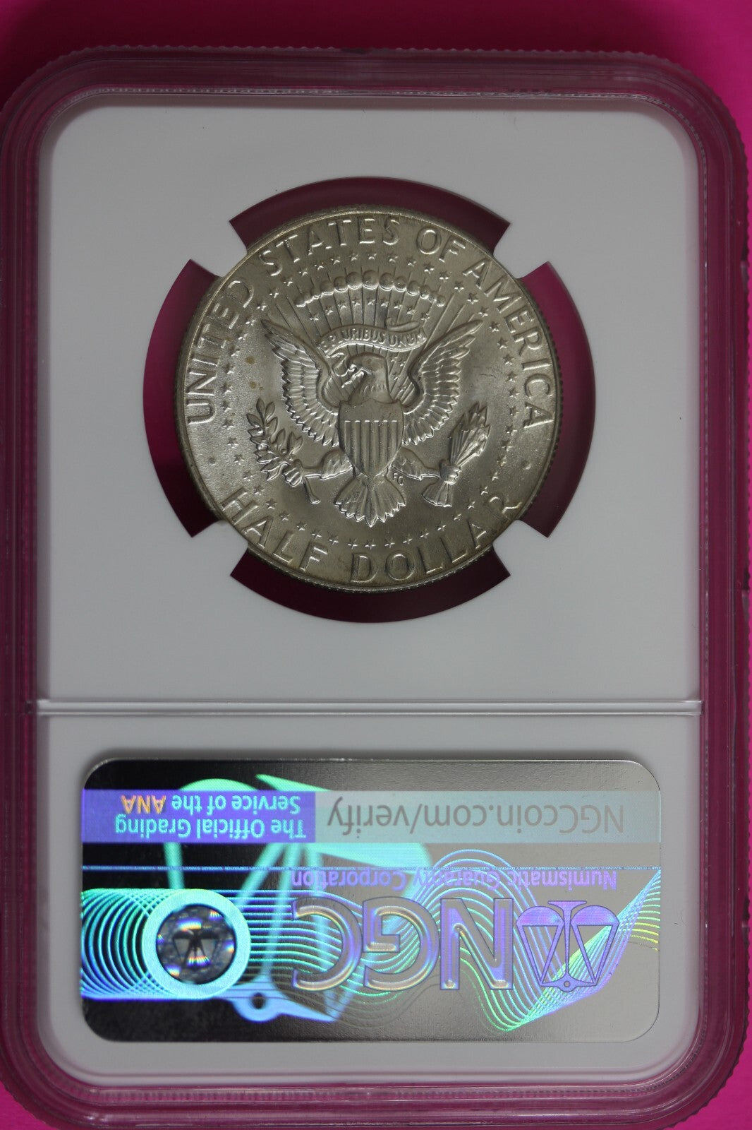 1969 D MS 64 Kennedy Half Dollar NGC Graded Certified Authentic Slab Silver 1369