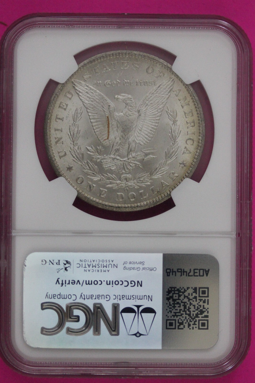 1899 O MS 64 Liberty Morgan Silver Dollar NGC Certified Graded Authentic 771