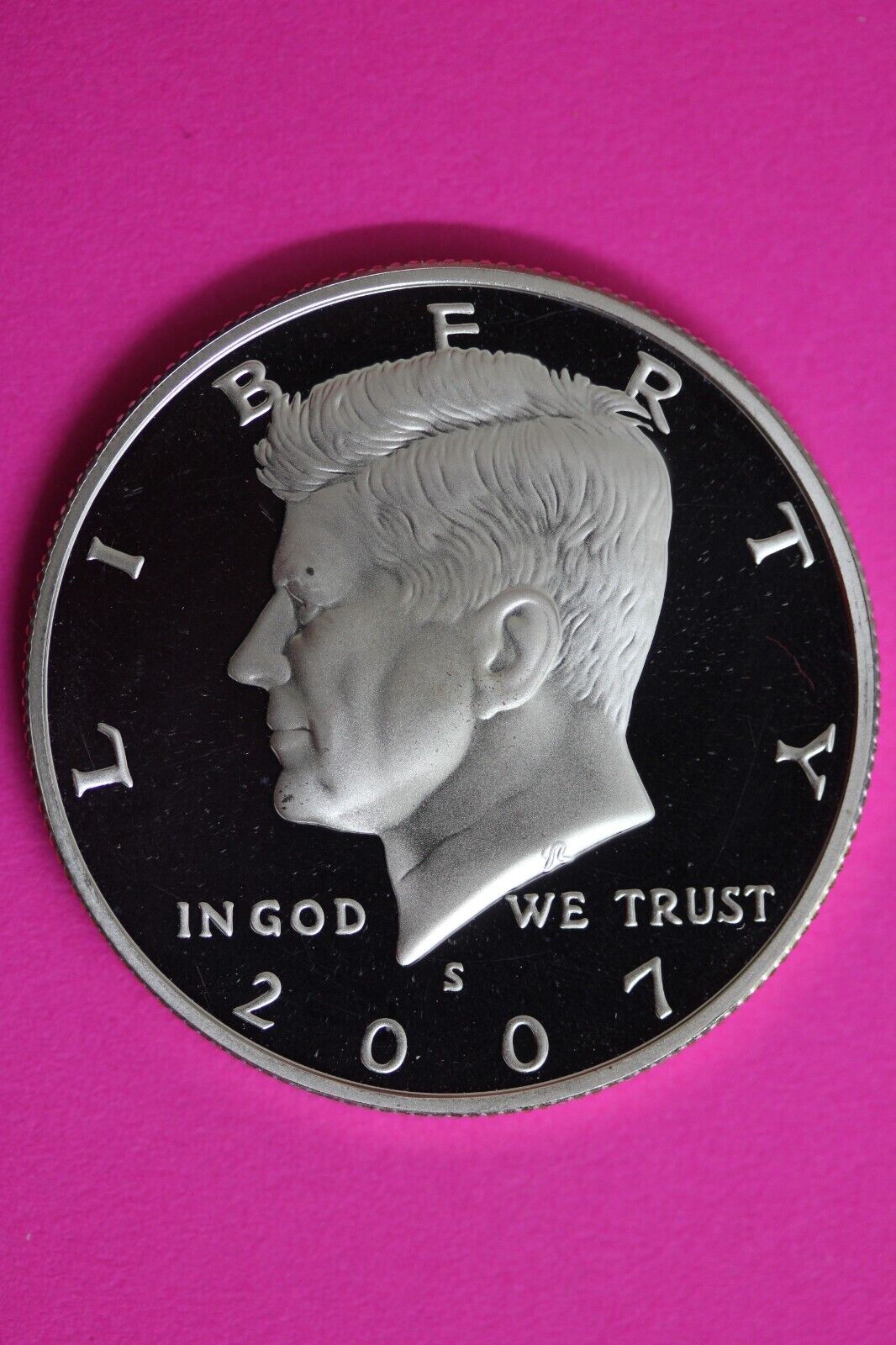 GEM Proof Silver 2007 S John F Kennedy Half Dollar Dcam Exact Coin Shown Tom 23