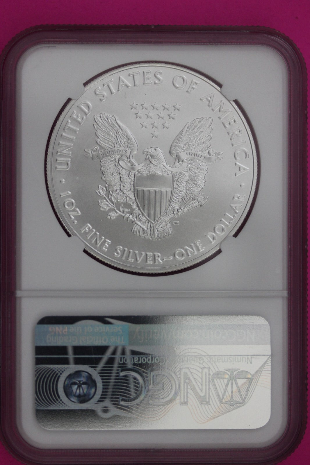 2019 MS 70 Silver Eagle Don Everhart NGC Certified Graded Authentic Slab 629
