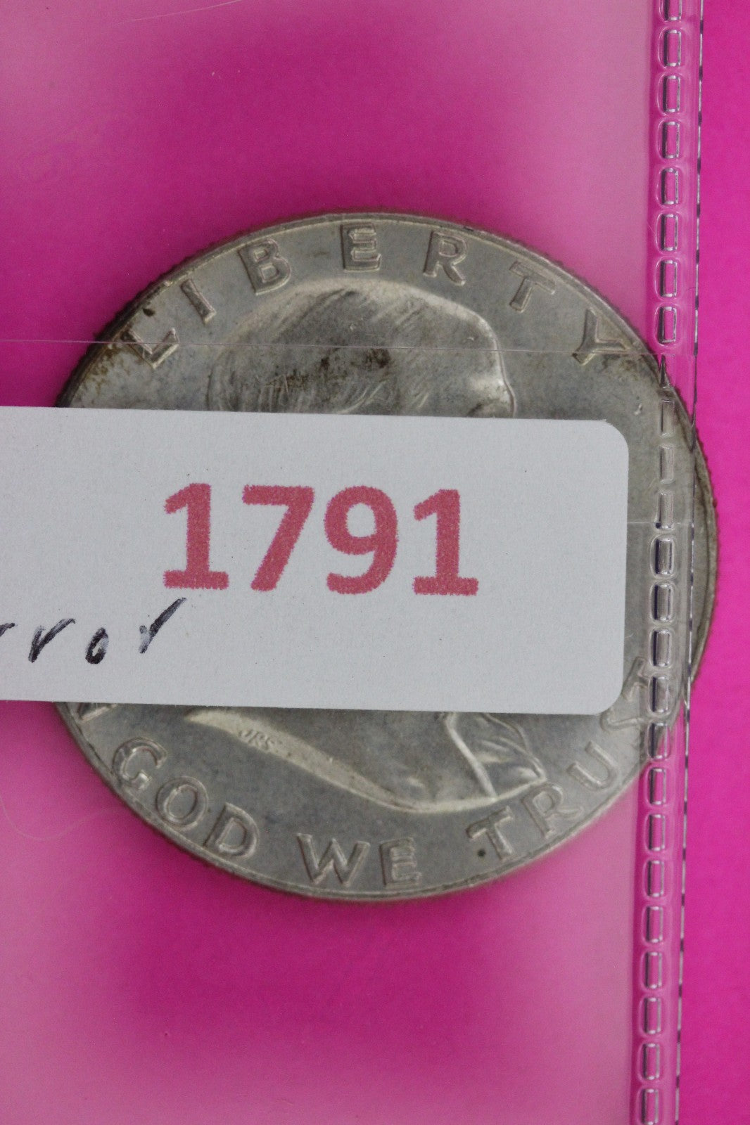 Mint Error 1963 D Big Lamination Error Ben Franklin Half Dollar Silver Coin 1791