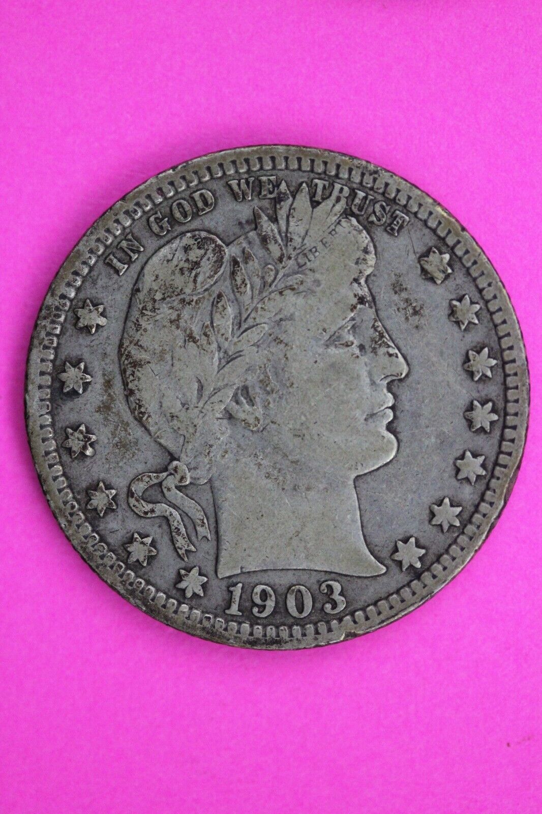 1903 S Barber Liberty Silver Quarter Scarce Semi Key Date Coin San Francisco 71