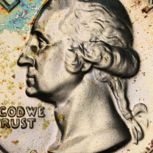 Rainbow Toned Trueview 1953 PR 66 George Washington Quarter PCGS Slab OCE 418