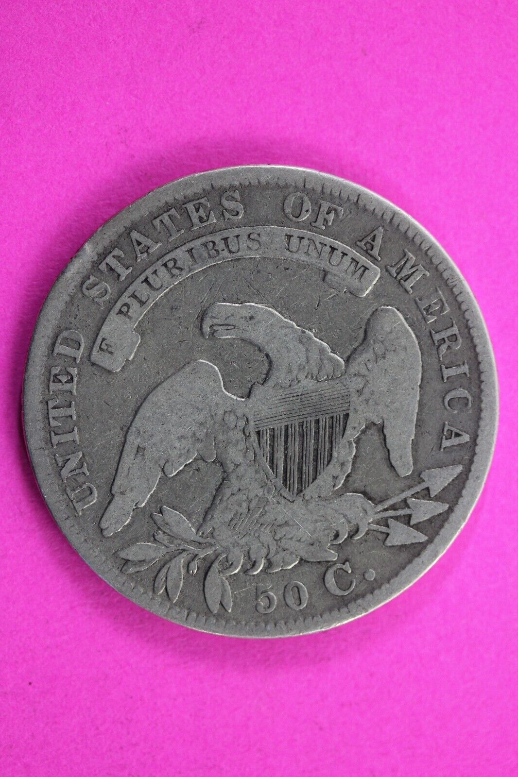 1834 Capped Bust Half Dollar Exact Coin In Pics Silver Rare Semi Key Date 19