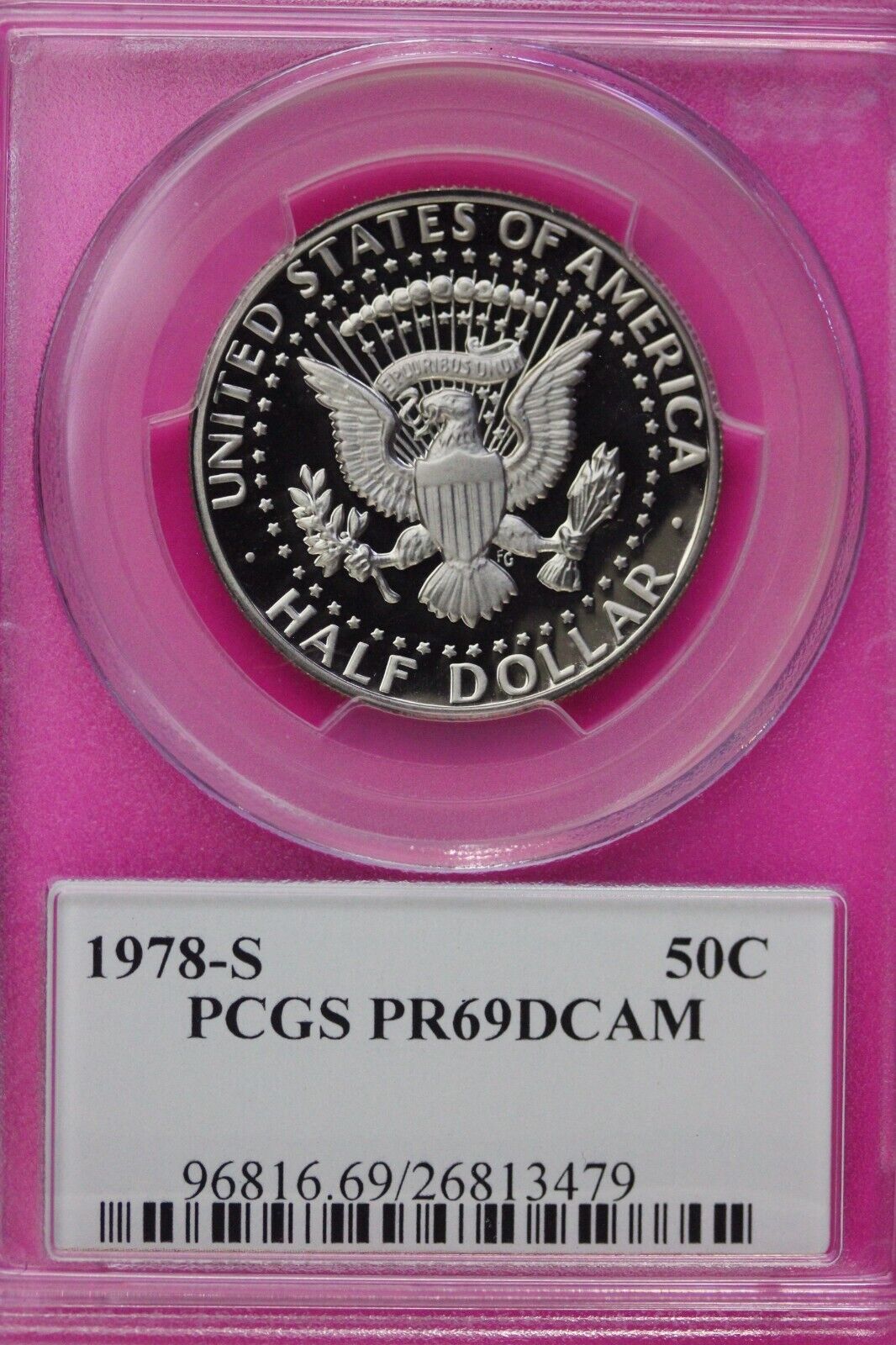 1978 S PR 69 Deep Cameo John Kennedy Clad Half Dollar JFK Label PCGS Slab 1112