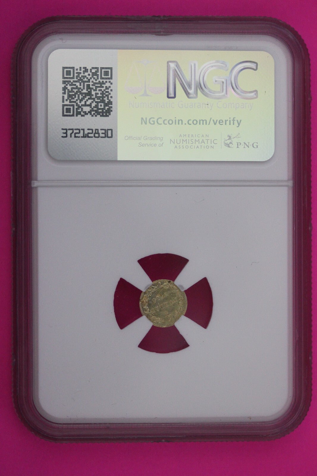 1864 California Gold Fractional Liberty Head AU Details Cleaned BG-821 NGC 605