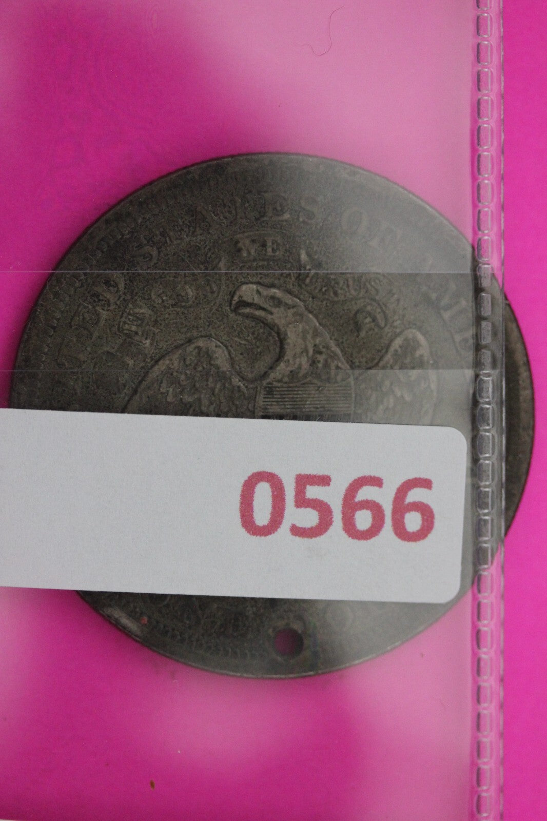 1871 P Seated Liberty Silver Dollar Holed Rare Coin Guaranteed Genuine 0566N