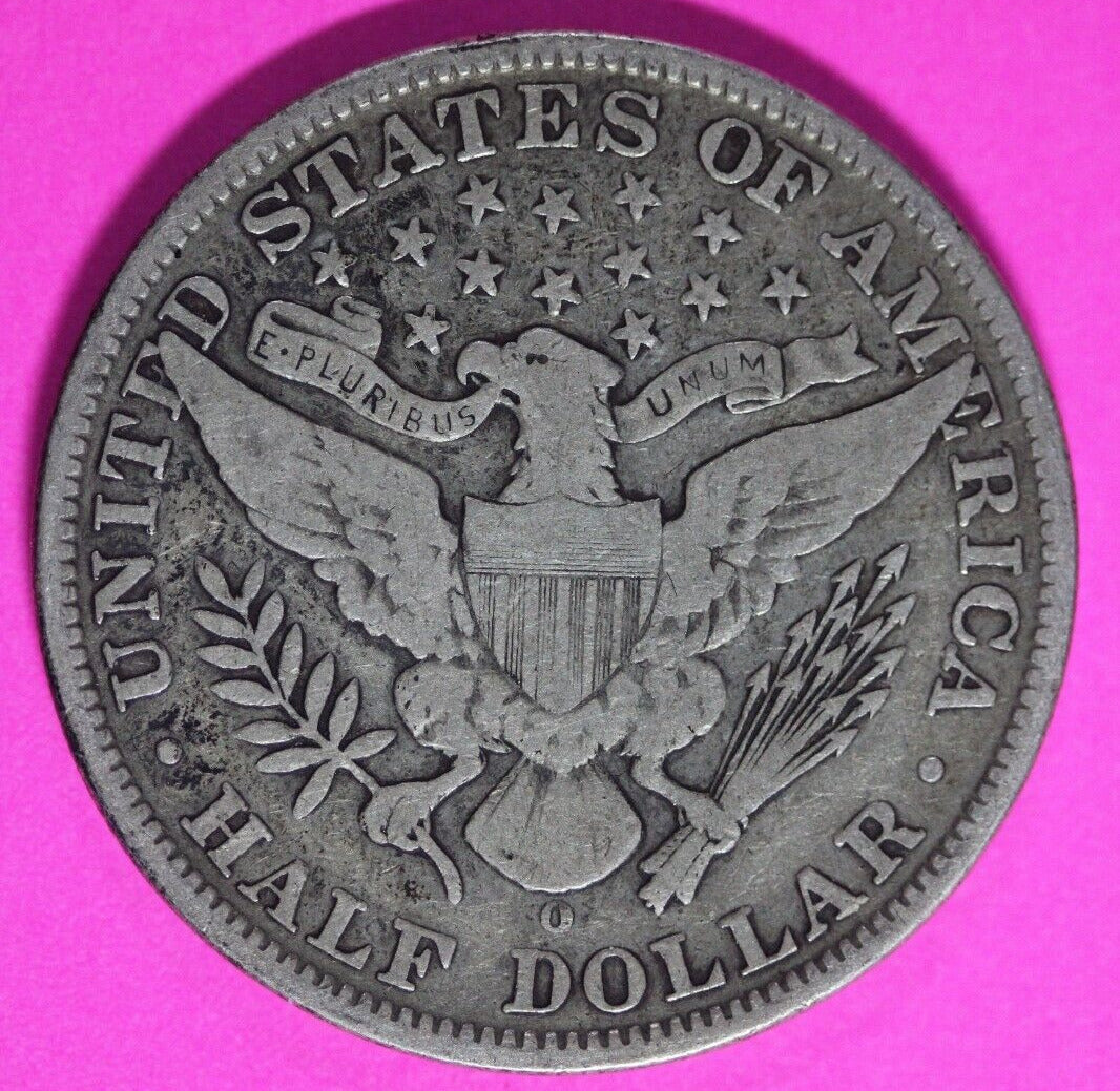 1903 O Barber Liberty Half Dollar Scarce Semi Key Date Coin New Orleans Mint 246