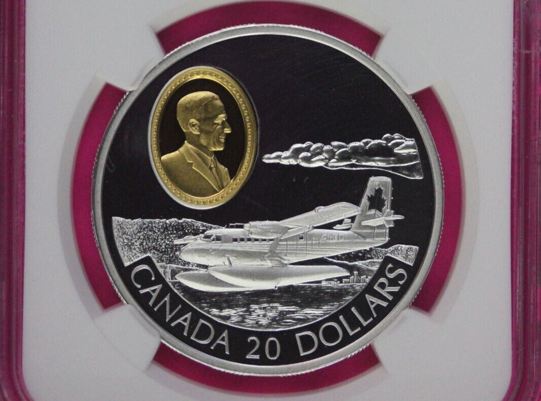 1999 PF 69 Ultra Cameo Canada Kilt Aviation Series Twin Otter $20 NGC Slab 1061