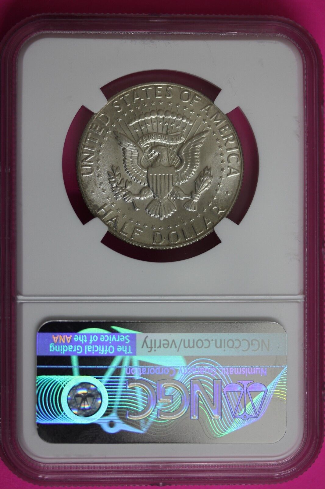 1969 D MS 64 Kennedy Half Dollar NGC Graded Certified Authentic Slab Silver 1375