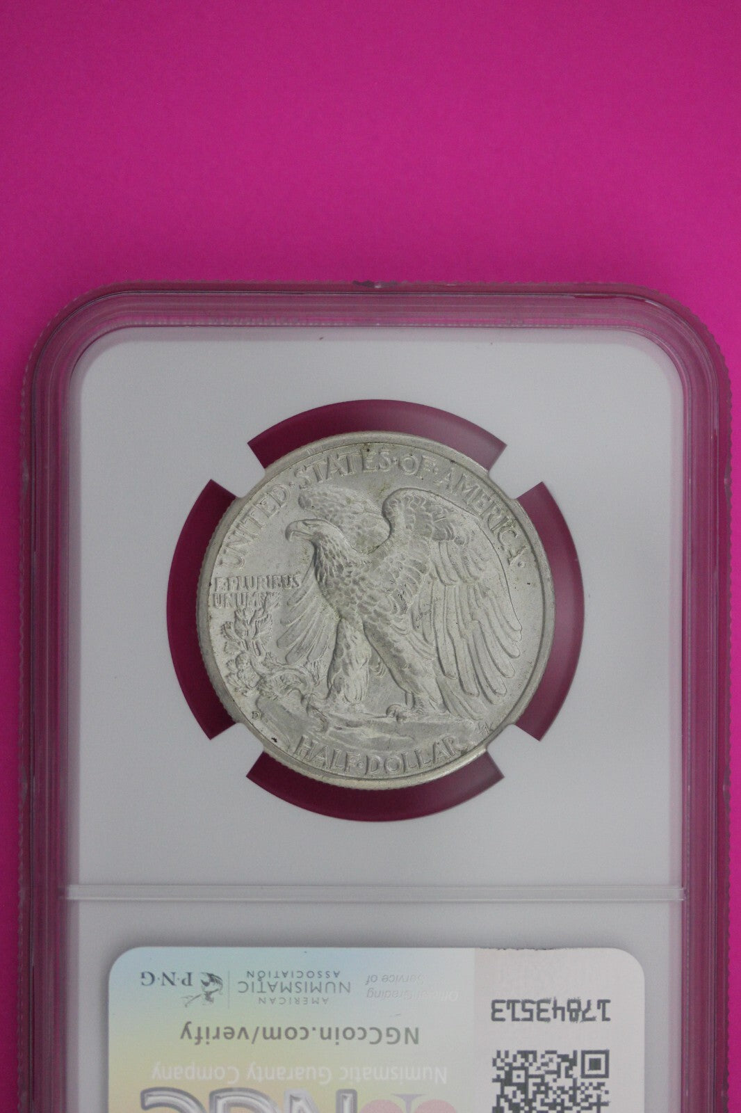 1943 D MS 63 Walking Liberty Half Dollar NGC Graded Certified Authentic 197