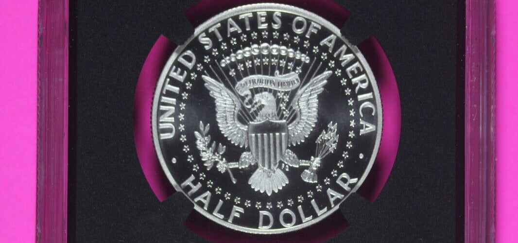 2014 S EU 70 Enhanced Silver 50th Anniversary Kennedy Half Dollar NGC Slab 635
