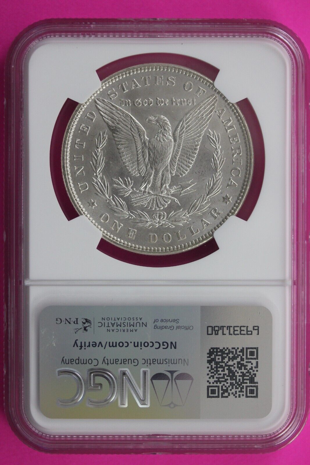 1886 P MS 64 Liberty Morgan Silver Dollar NGC Certified Graded Authentic 662