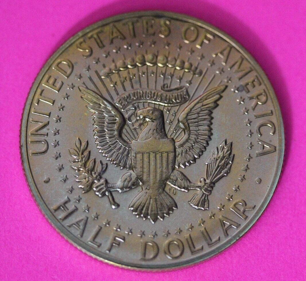 Rainbow Toned 1964 Accented Hair John F Kennedy Proof Half Dollar Exact Coin 16
