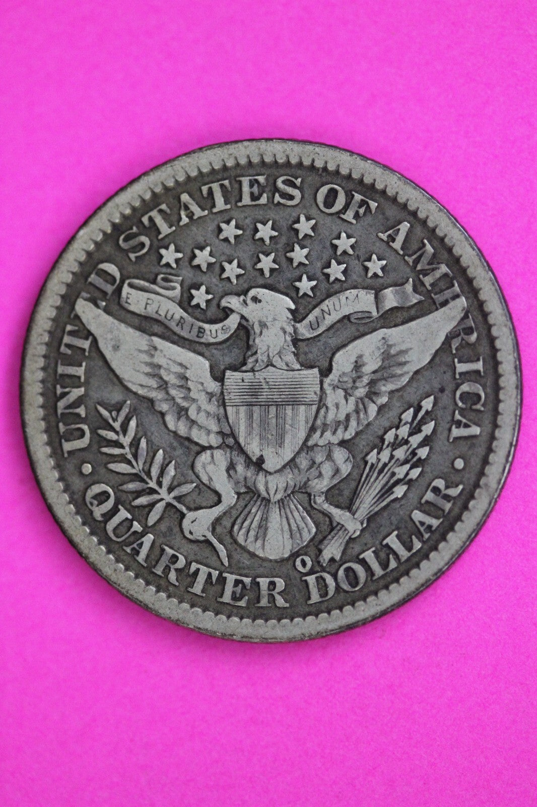 1894 O Barber Liberty Silver Quarter Guaranteed Authentic & Genuine Coin 0602N