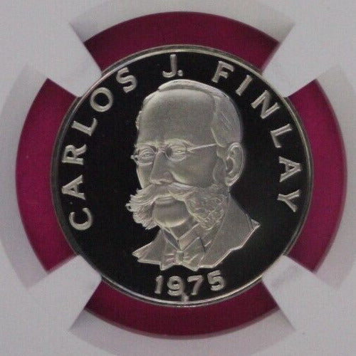 1975 Panama PF 69 Ultra Cameo Proof 5 Centesimos NGC Certified Graded Slab 854