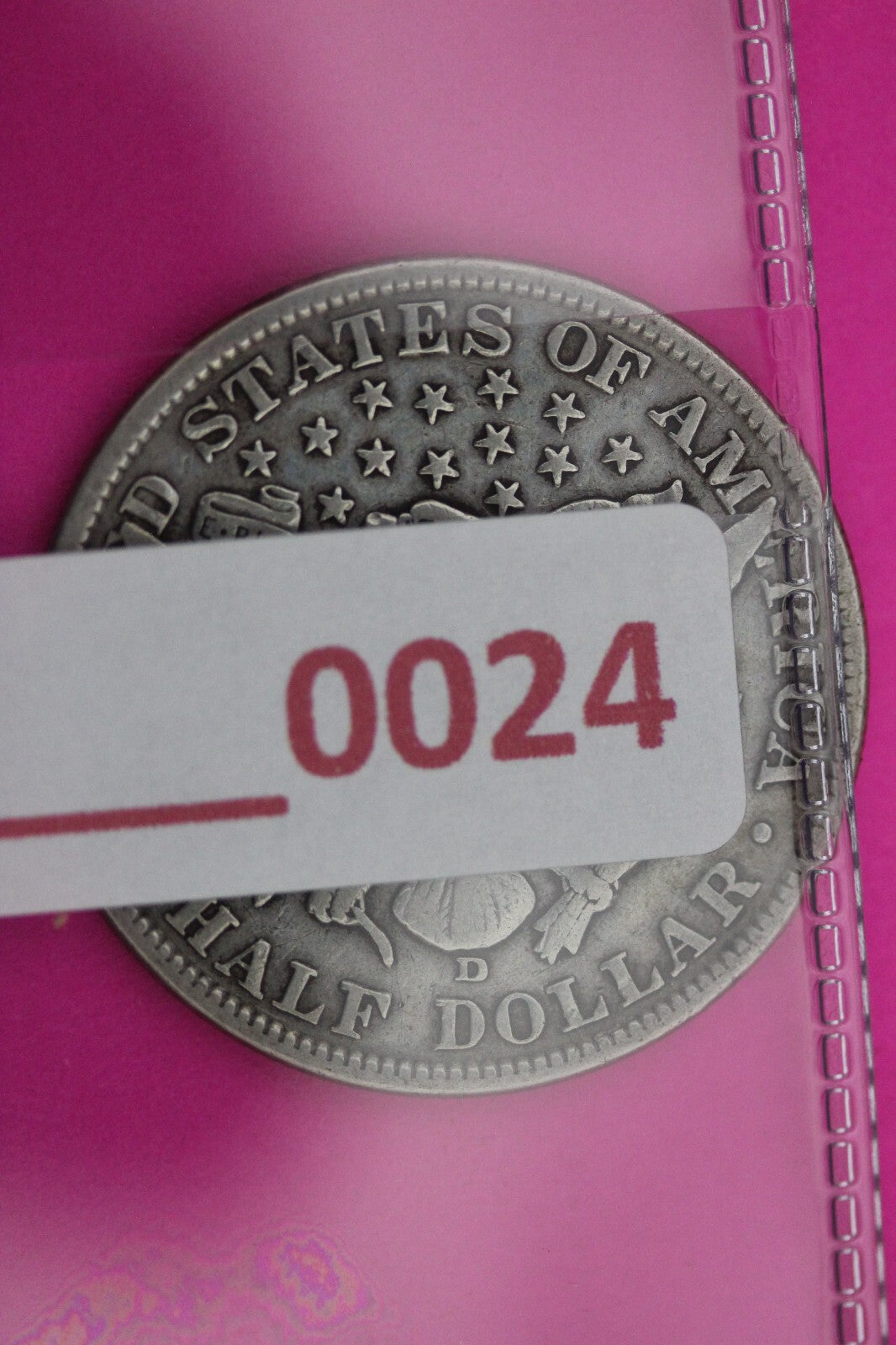 1913 D Barber Liberty Half Dollar Scarce Semi Key Date Silver Old Coin 0024