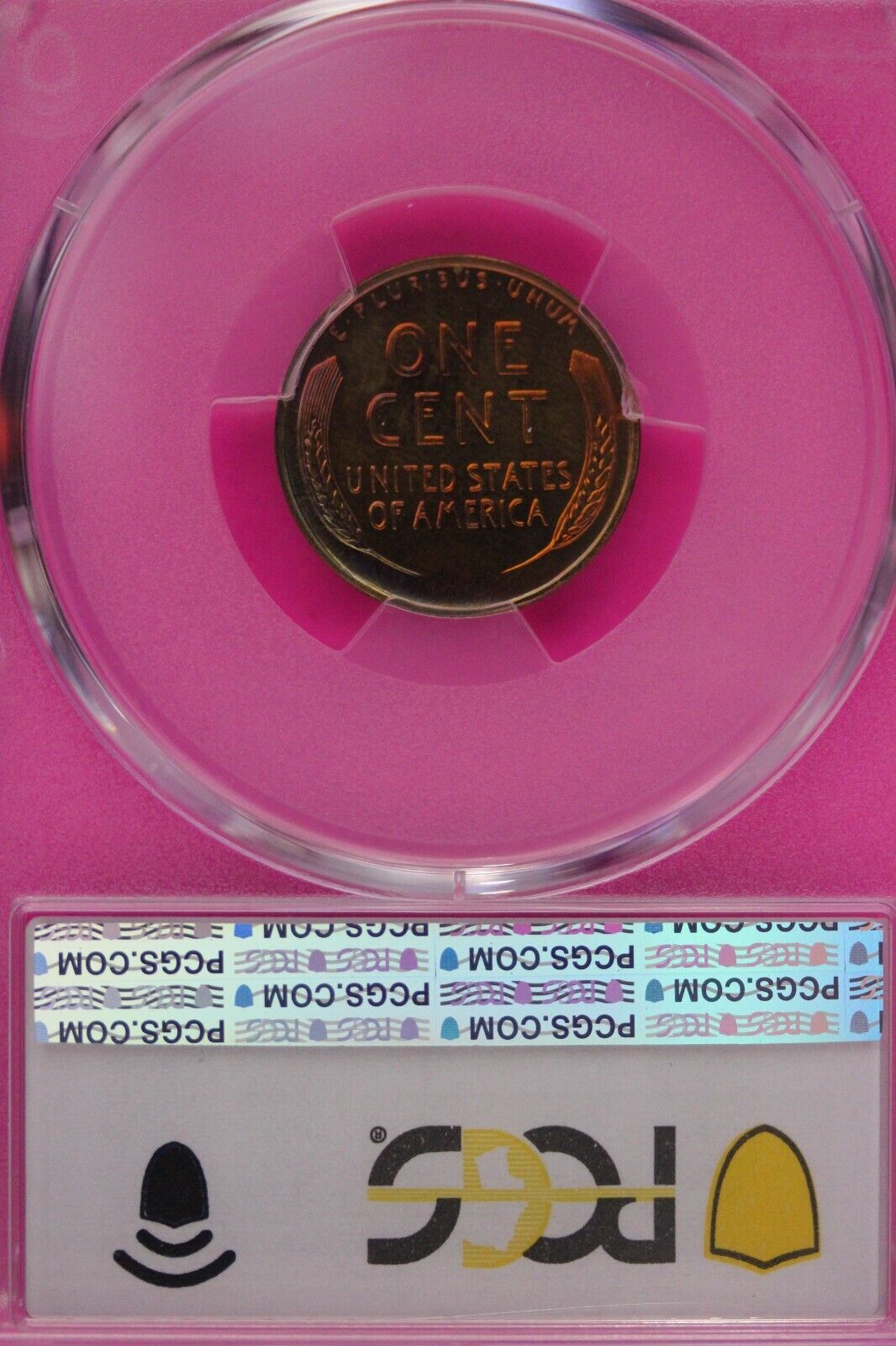 Toned 1954 PR 67 Red Abraham Lincoln Wheat Cent PCGS Graded Certified Slab 412