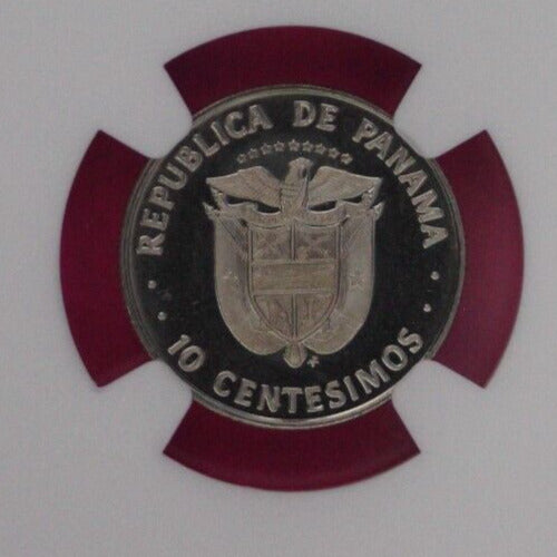 1979 Panama PF 69 Ultra Cameo Proof 10 Centesimos NGC Certified Graded Slab 873