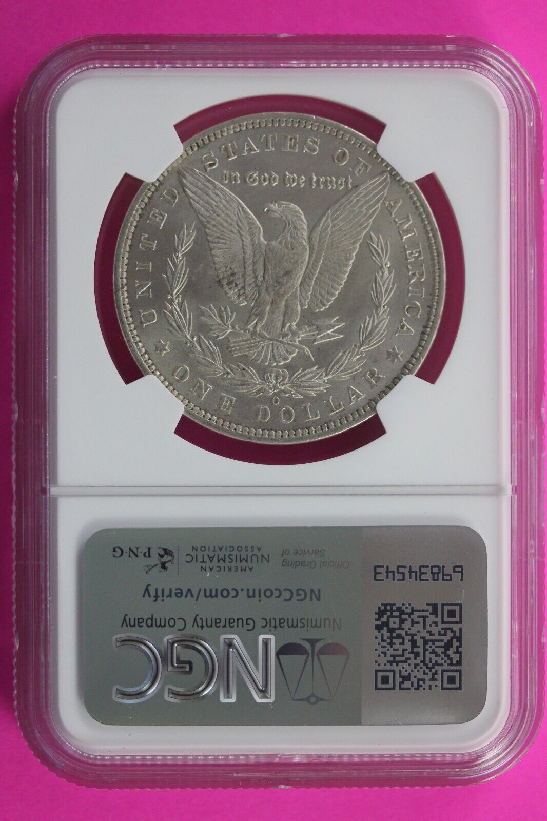 1885 O MS 63 Liberty Morgan Silver Dollar NGC Certified Graded Slab 466