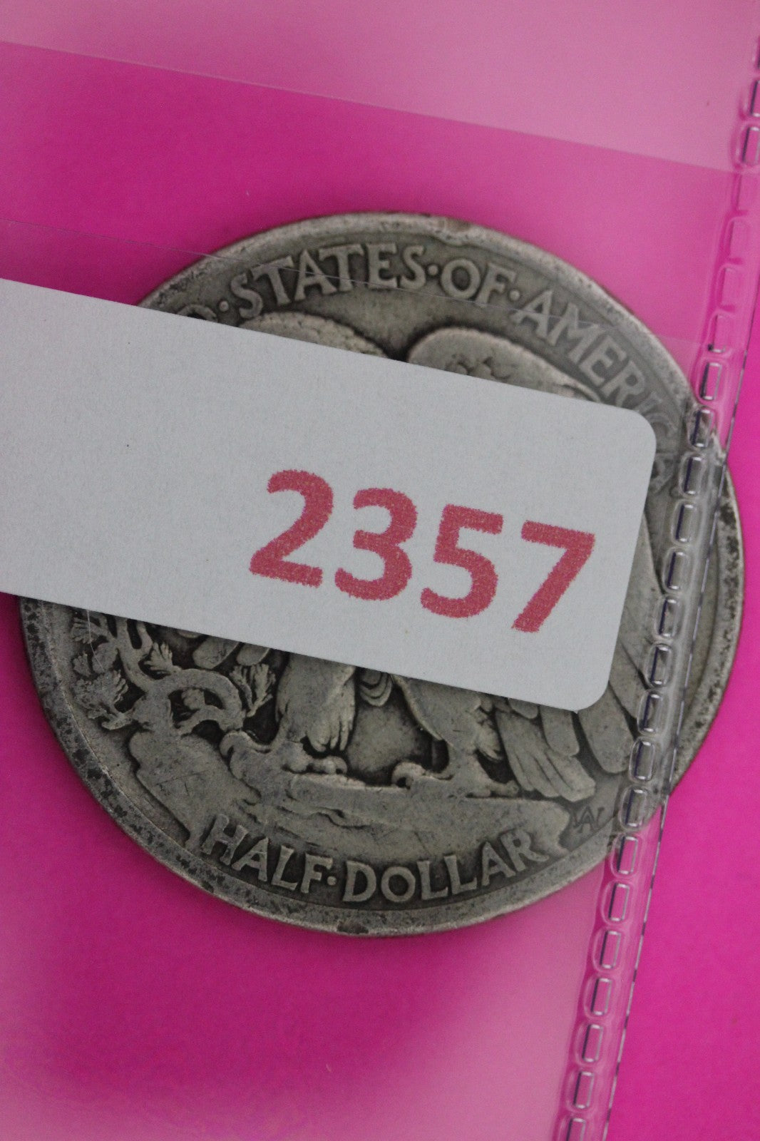 1917 S OBV Walking Liberty Silver Half Dollar Guaranteed Authentic Genuine 2357