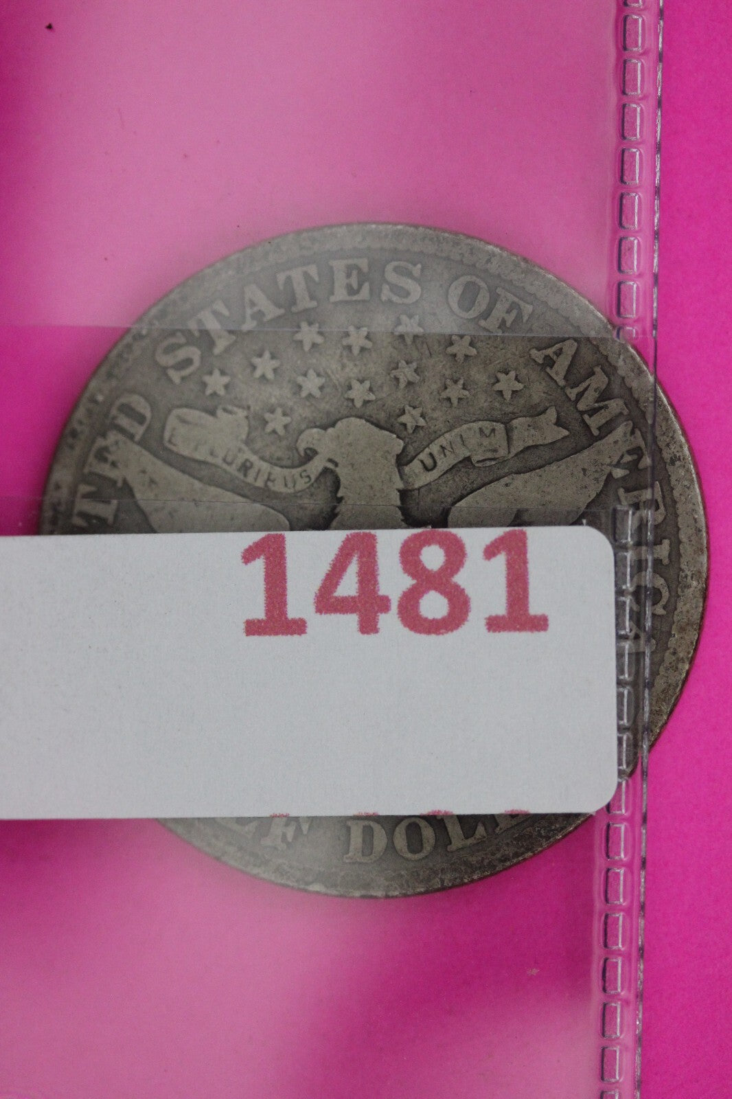 1909 Inverted S Barber Liberty Half Dollar Silver Coin Guaranteed Authentic 1481